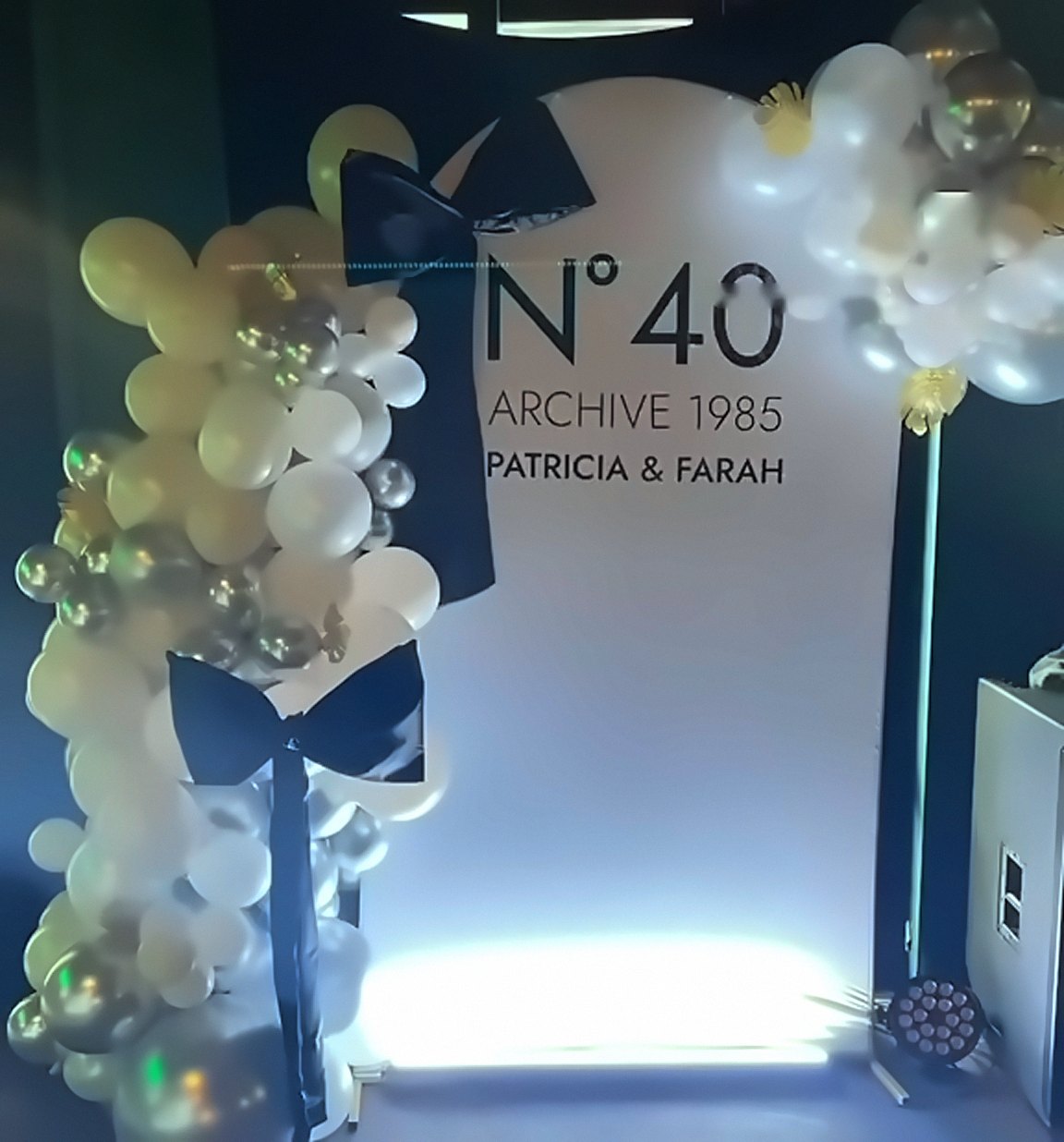 Instagram post: 40th birthday balloon garland